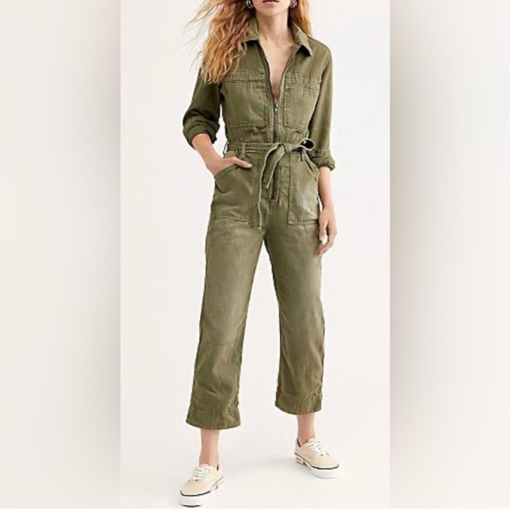 Free People Charlie Utility Jumpsuit 0
